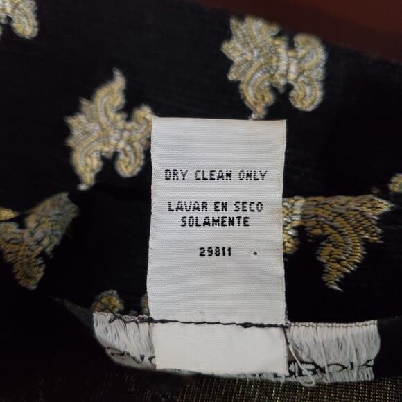 Vtg Sag Harbor Embroidered Tapestry Brocade Button Jacket Plus Size 18 Woven - Picture 8 of 10